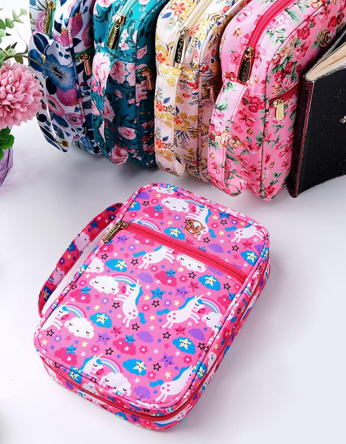 Load image into Gallery viewer, Bible Cover for Women,Bible Cases,Book Cover,Bible Bags Floral Pattern with Handle Fits for Standard Size Bible
