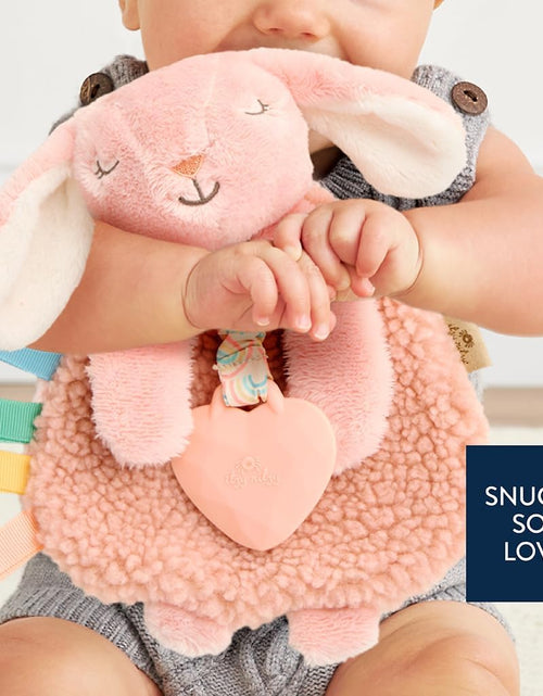Load image into Gallery viewer, - Itzy Lovey Including Teether, Textured Ribbons &amp; Dangle Arms; Features Crinkle Sound, Sherpa Fabric and Minky Plush; Bunny
